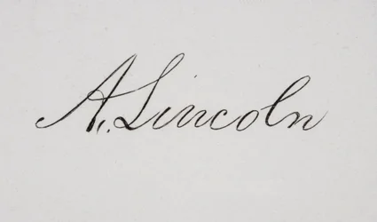 Signature of Abraham Lincoln
